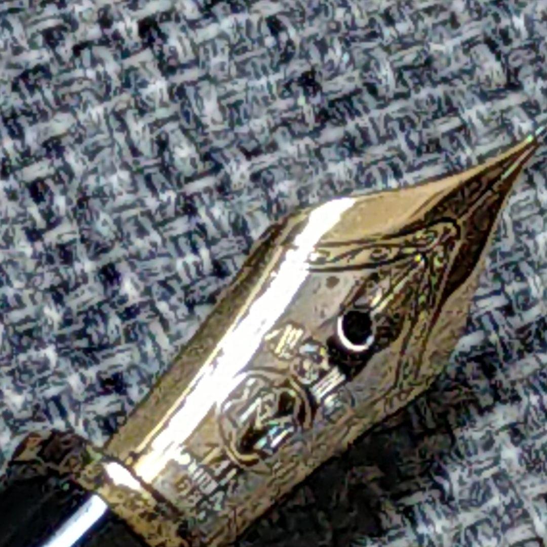 14Ｋ金先♪万年筆・ボールペンセットMONTBLANC-MEISTERSTUCK