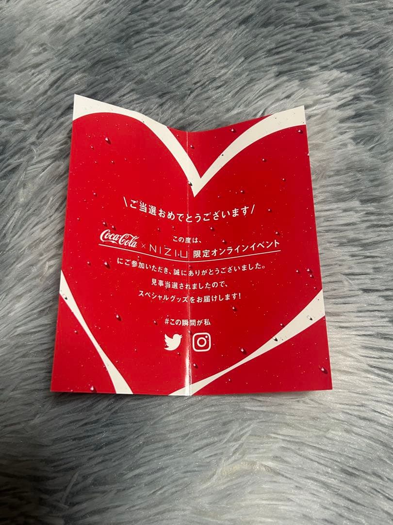 NiziU マヤ　コカコーラサイン入り