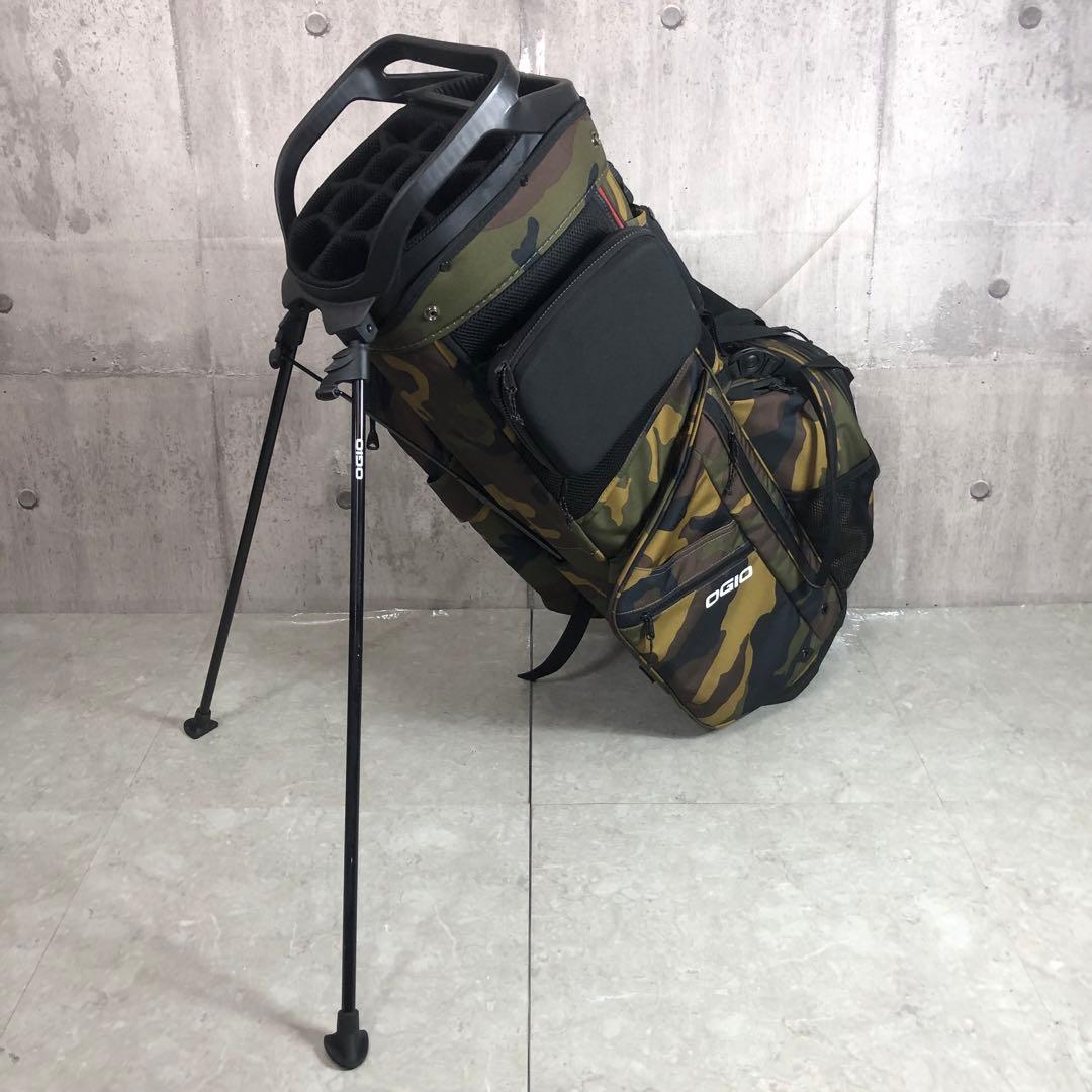 OGIO　キャディバッグ　カモフラ　スタンド式　14分割　4点固定　ポーチ付き