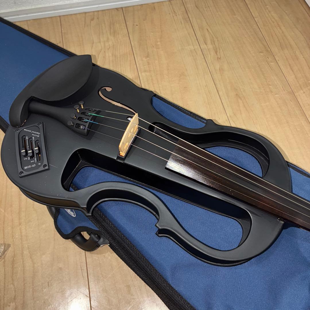 美品hallstatt EV-30 cv-210e エレキバイオリン　ブラック