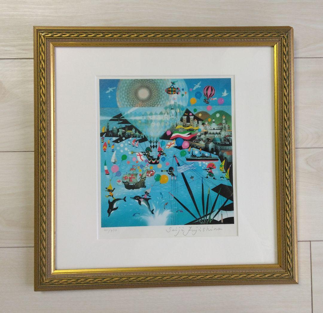 藤城清治　レフグラフ　四季のメルヘン　夏　ジェノヴァの海