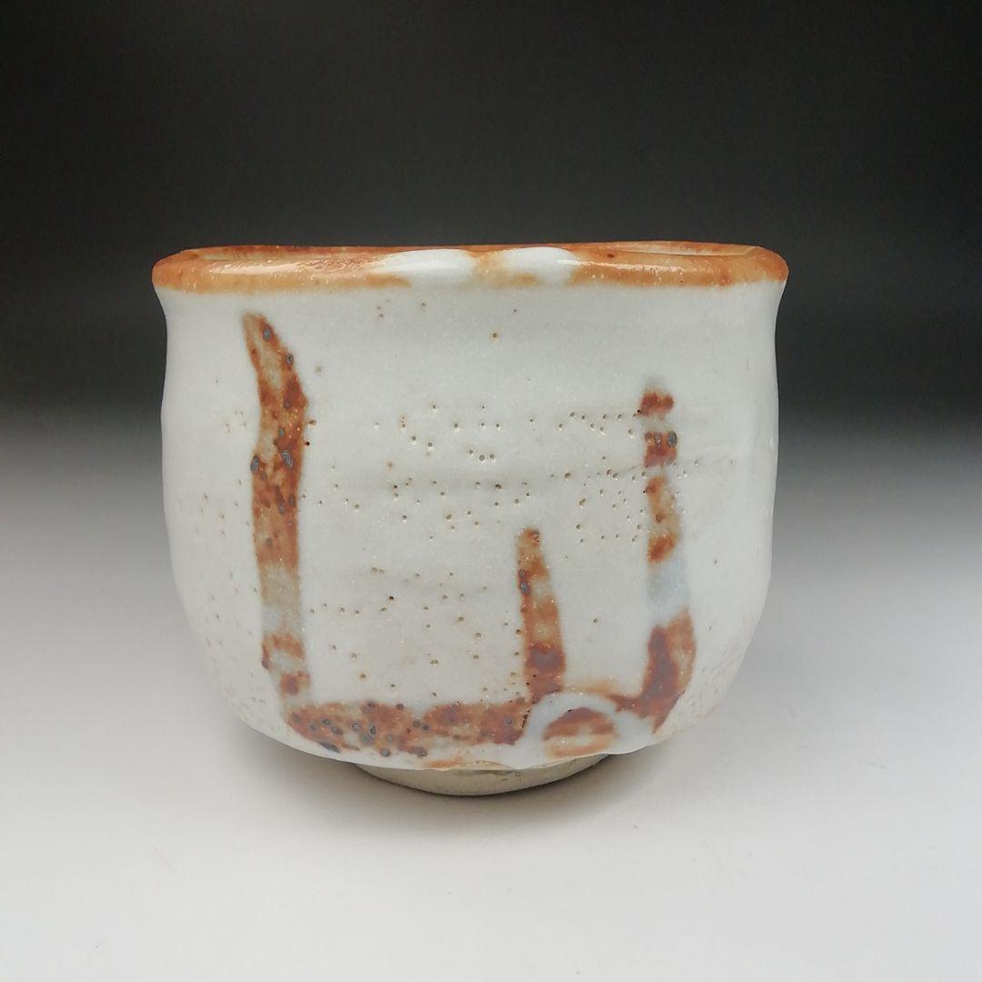 Ｔ５２０　茶碗　『志野茶碗』『卯花墻写』『菊泉窯　田中源彦 造』　共箱　茶道具