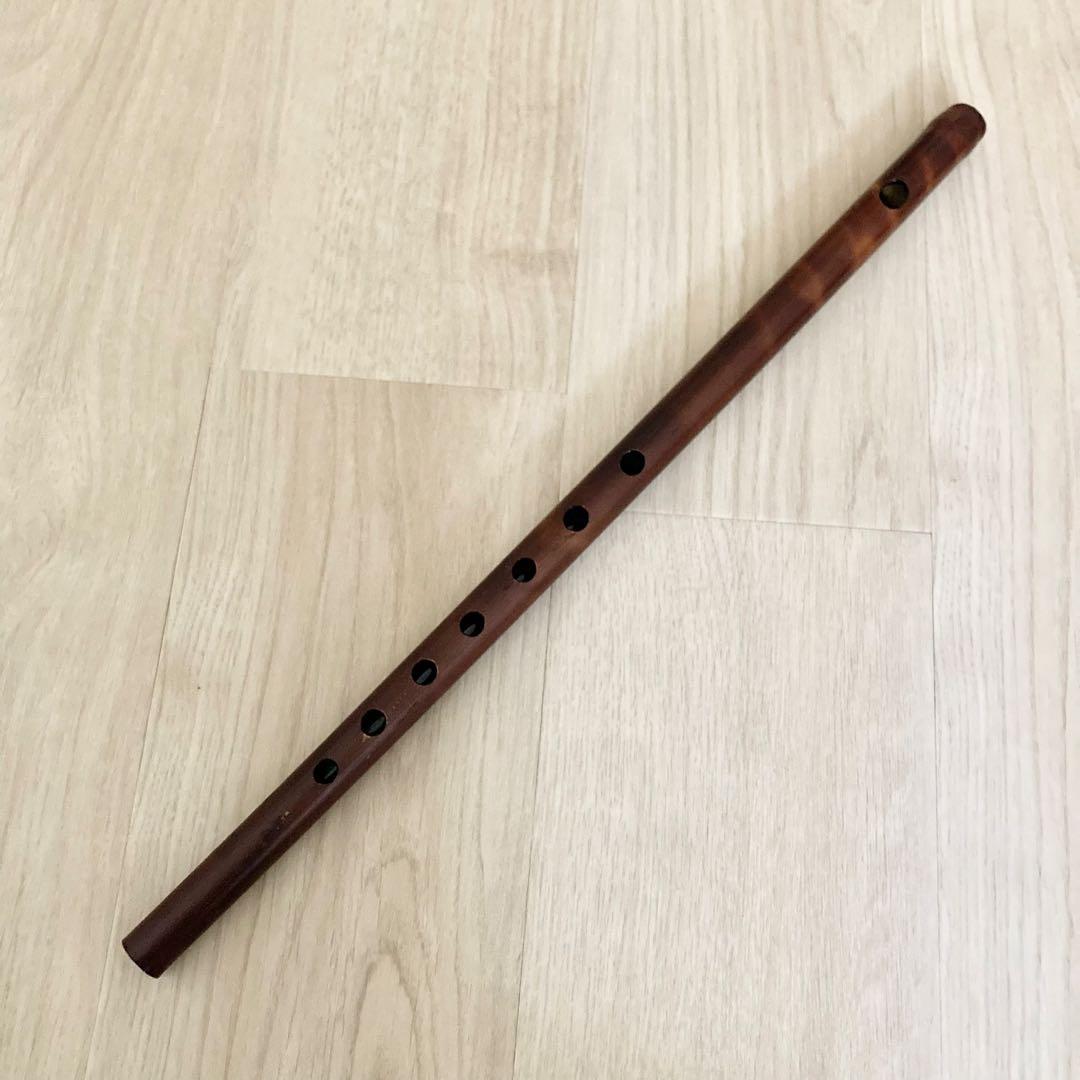 【美品・希少】篠笛 煤竹 古典調 四本調子 獅子田 姿管 七つ穴