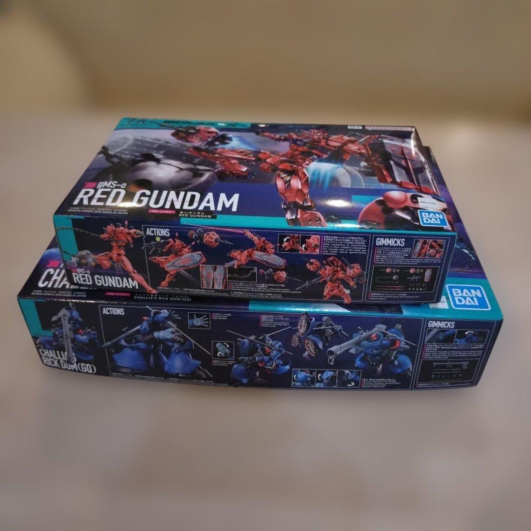 シャリア専用リック・ドム(GQ) + 赤いガンダム 2つセット 未組立