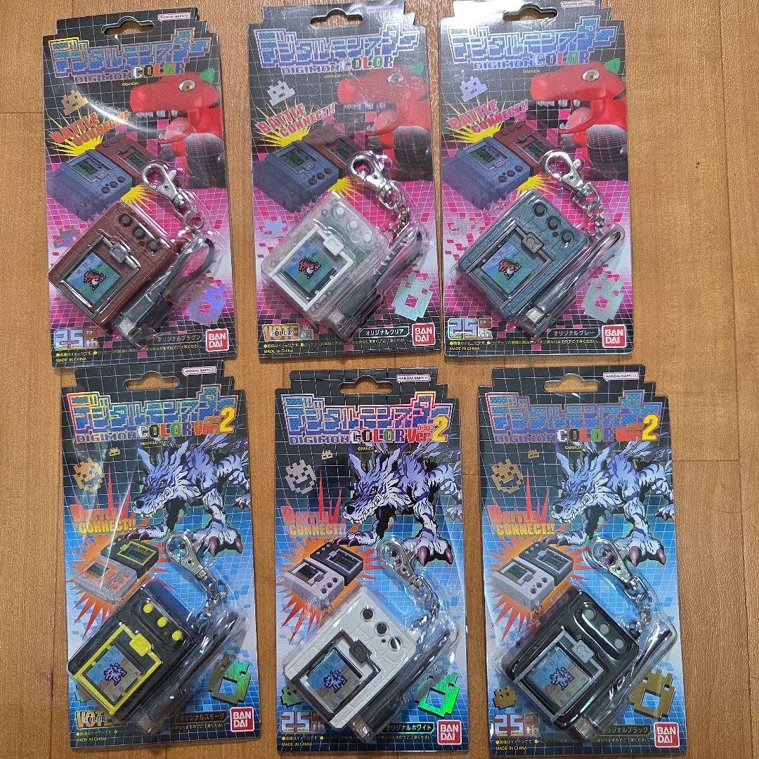 新品未開封　デジタルモンスター color Ver.1〜5　色紙