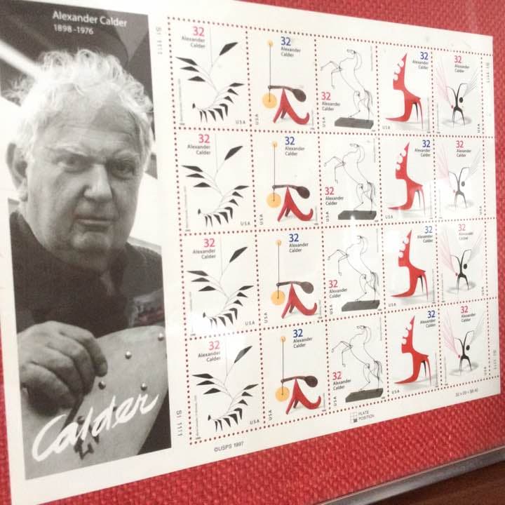 Alexander calder 切手 額装