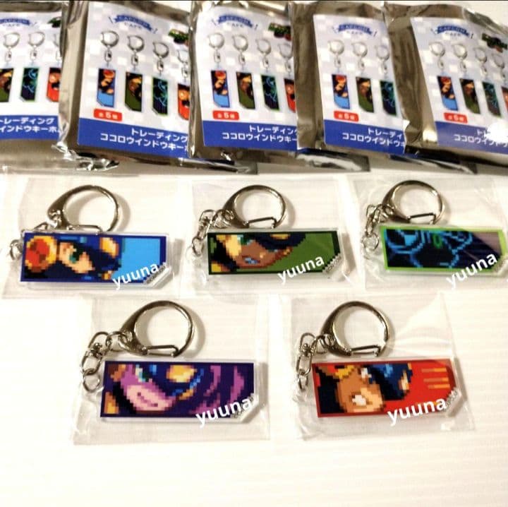 ロックマンエグゼ カフェ ココロウインドウ キーホルダー ストラップ 全種