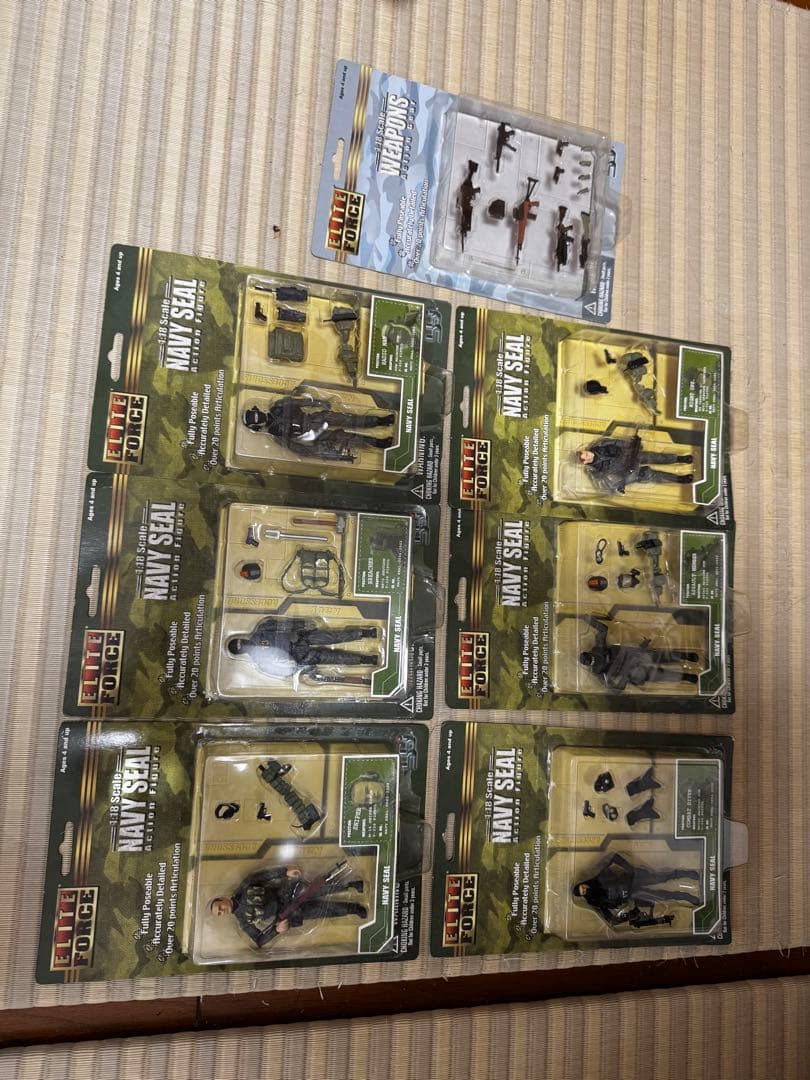 Navy SEAL アクションフィギュア 6体セット+武器セット