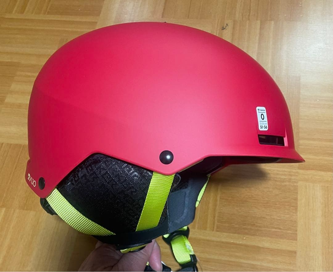 新品未使用MARKER ジュニアヘルメット バイザー付き VIJO レッド