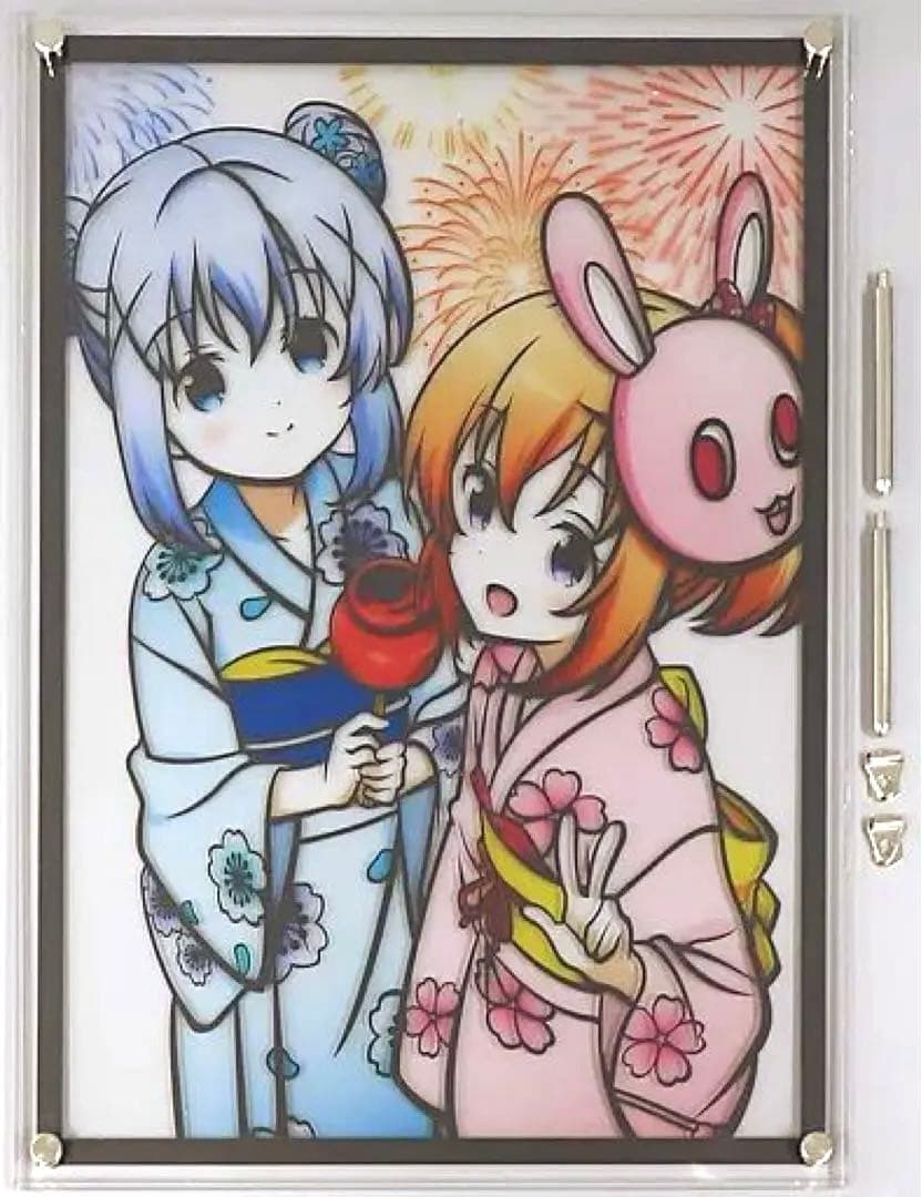 ココア＆チノ(浴衣ver.) キリトリエ 「ご注文はうさぎですか？ BLOOM」