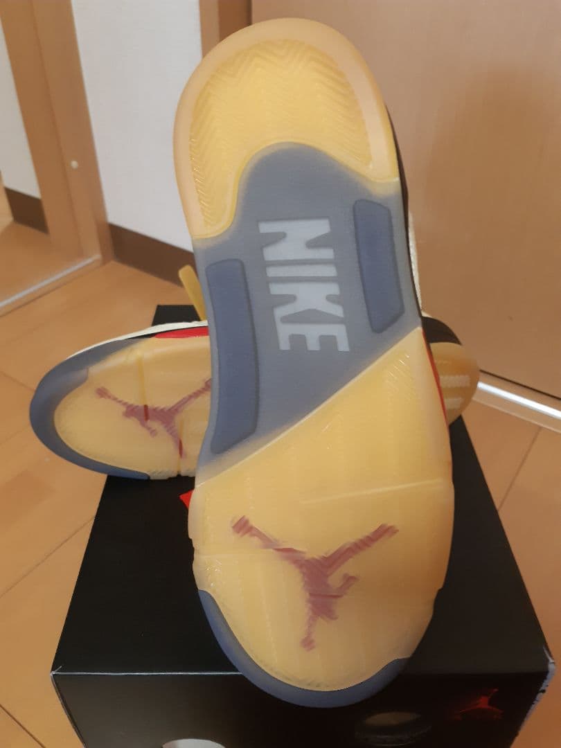 シューズ(男性用) NIKE Off-White AIR JORDAN 5 SP Sail27.5