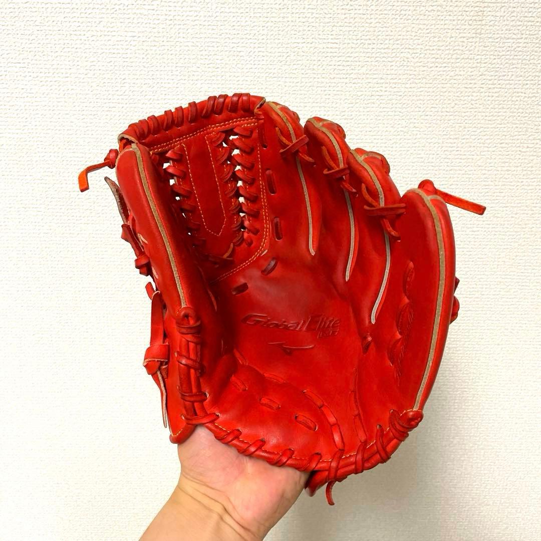 472 ミズノ グローバルエリート 型抜群 極美品 軟式 少年 内野手用グローブ