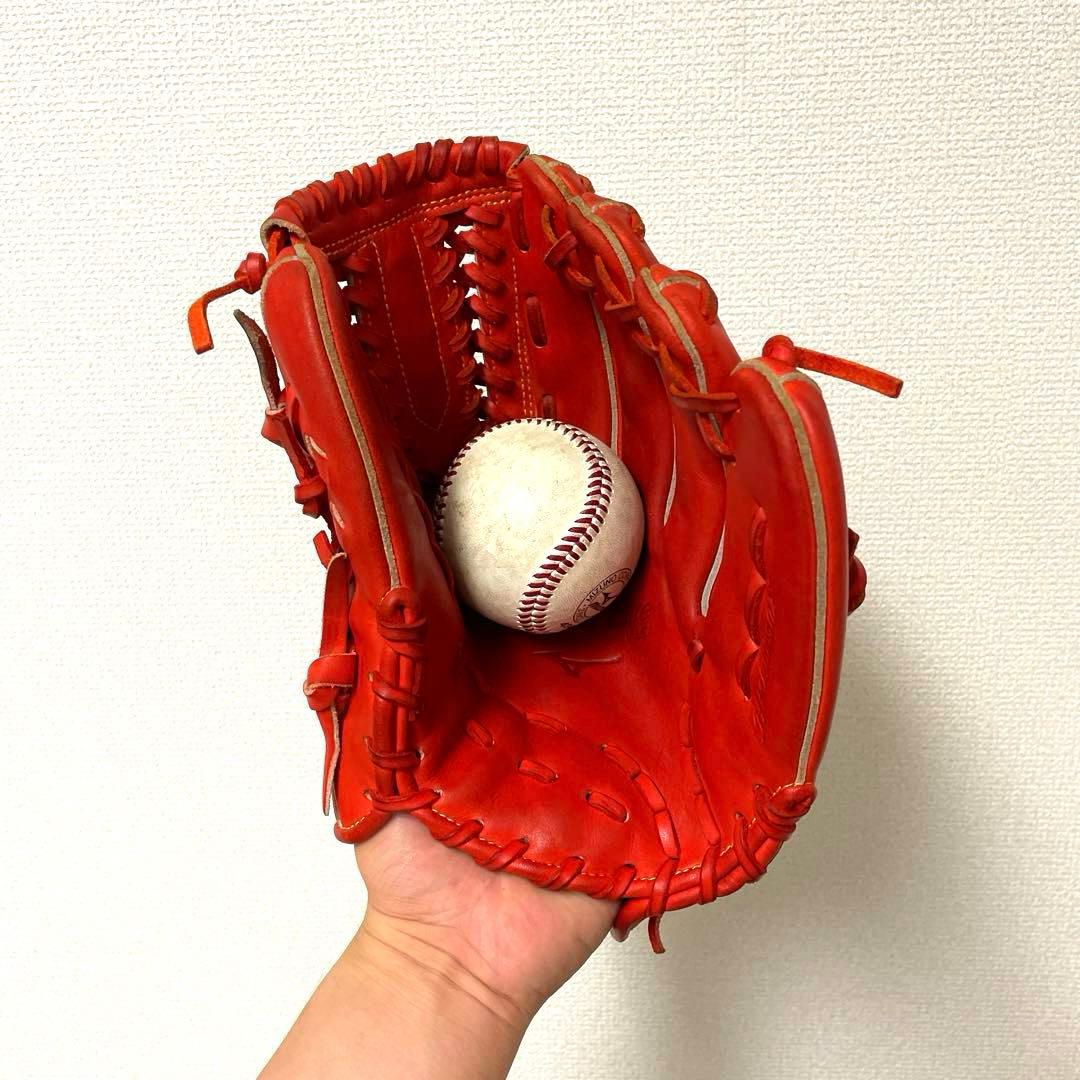 472 ミズノ グローバルエリート 型抜群 極美品 軟式 少年 内野手用グローブ