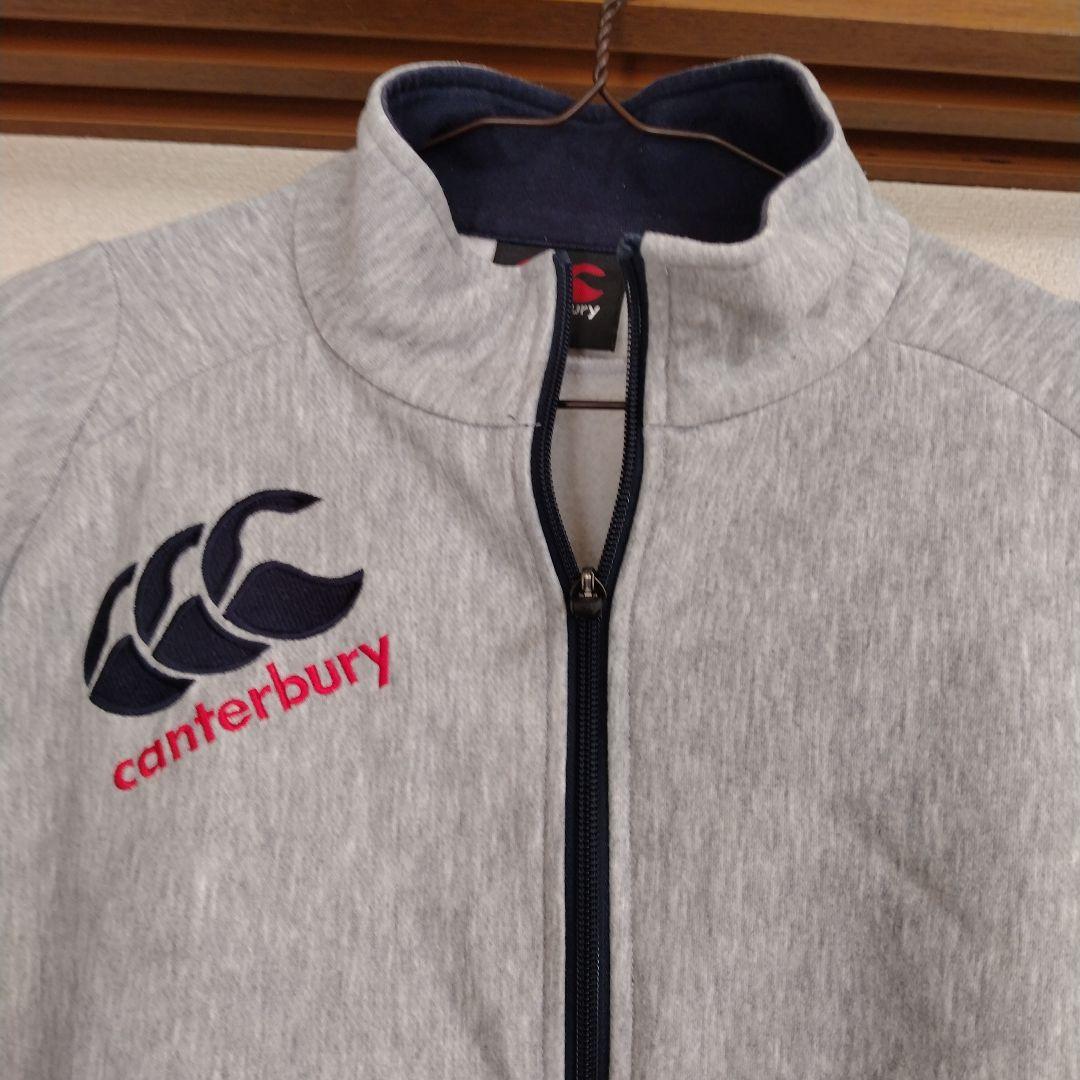 canterbury グレー フルジッパー ウォームアップウェア