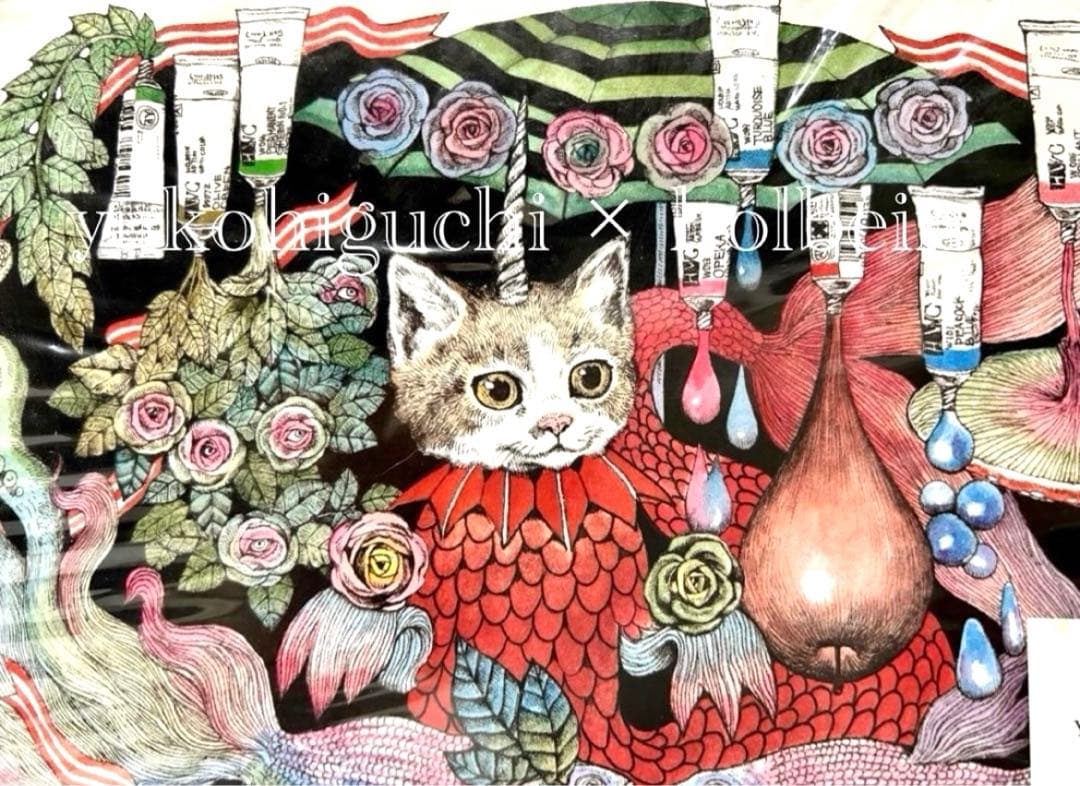 ヒグチユウコ ペーパー トランク ホルベイン 2014 猫 絵具 BOXのみ