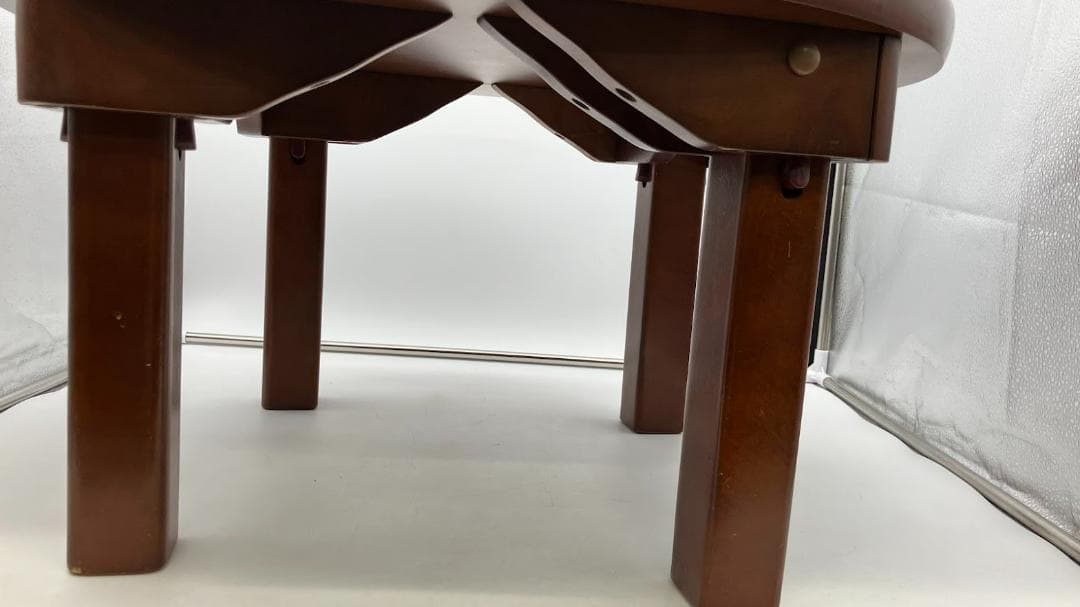 昭和レトロ　ちゃぶ台　木製 折りたたみ式テーブル