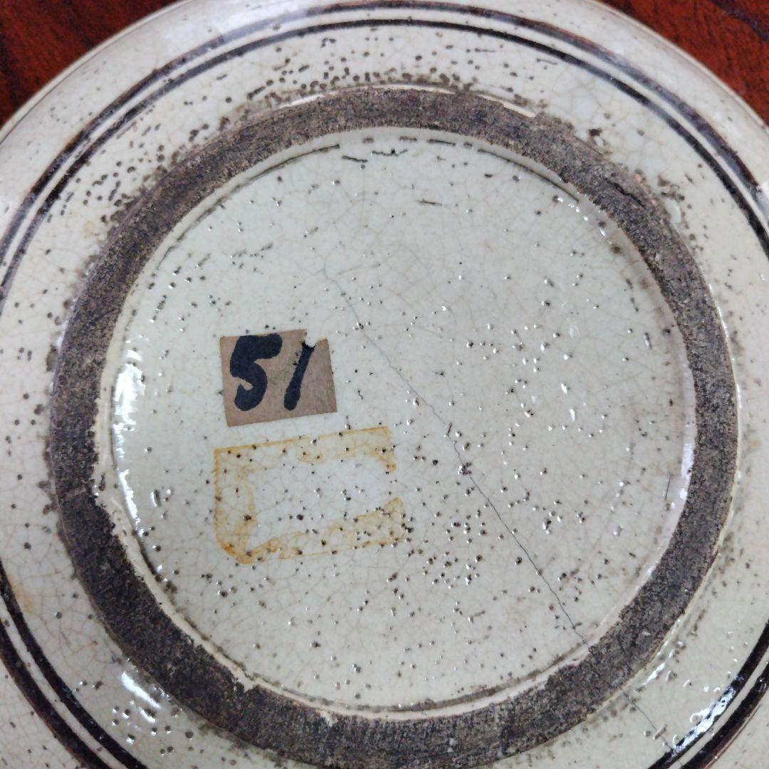 装飾陶器皿　桃山時代～江戸時代 唐津 古志野 絵志野 鳥絵 皿 瀬戸