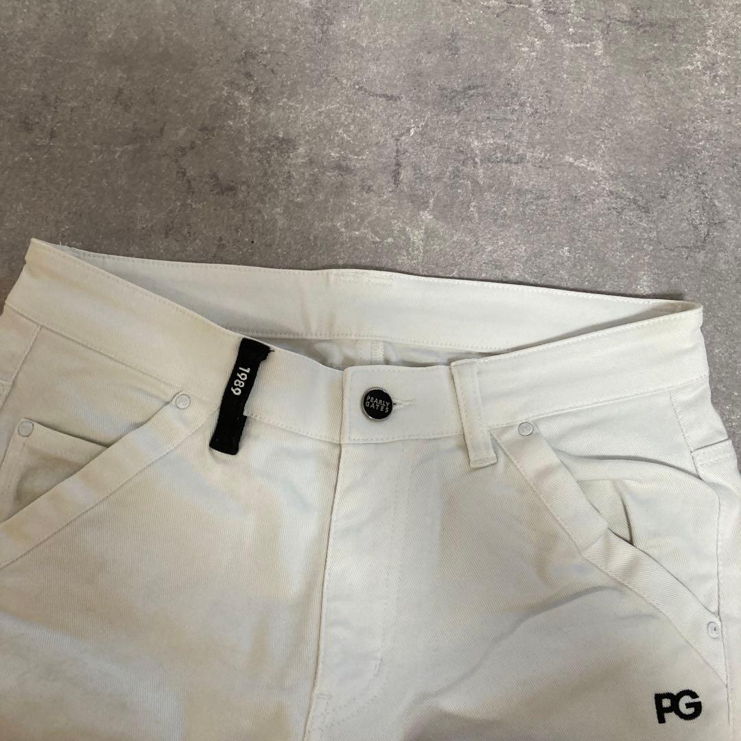 PEARLY GATES ゴルフパンツ　ストレッチ　ホワイトパンツ　サイズ3