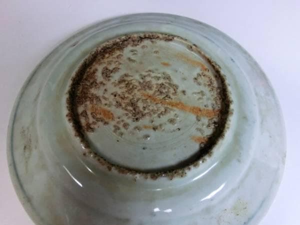 皿■中国明王朝期 花唐草 砂高台 鳳凰芙蓉文様 呉須染付皿 砂高台 古玩 唐物■