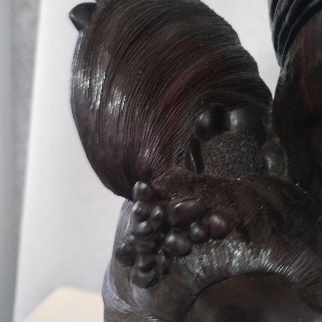 バリ島の伝統工芸品　黒檀バリ人形