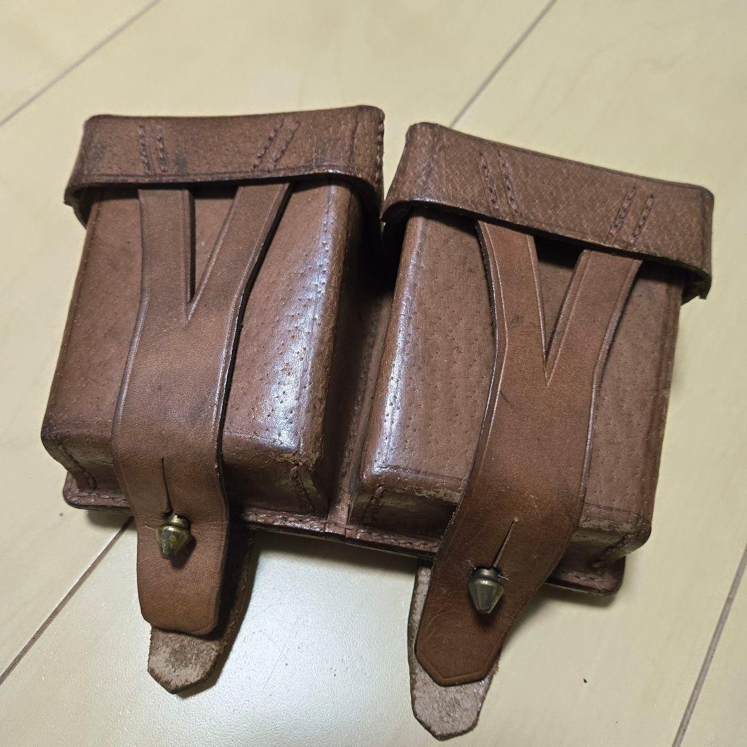 ソ連軍 モシン・ナガン フルレザー 弾薬盒 実物