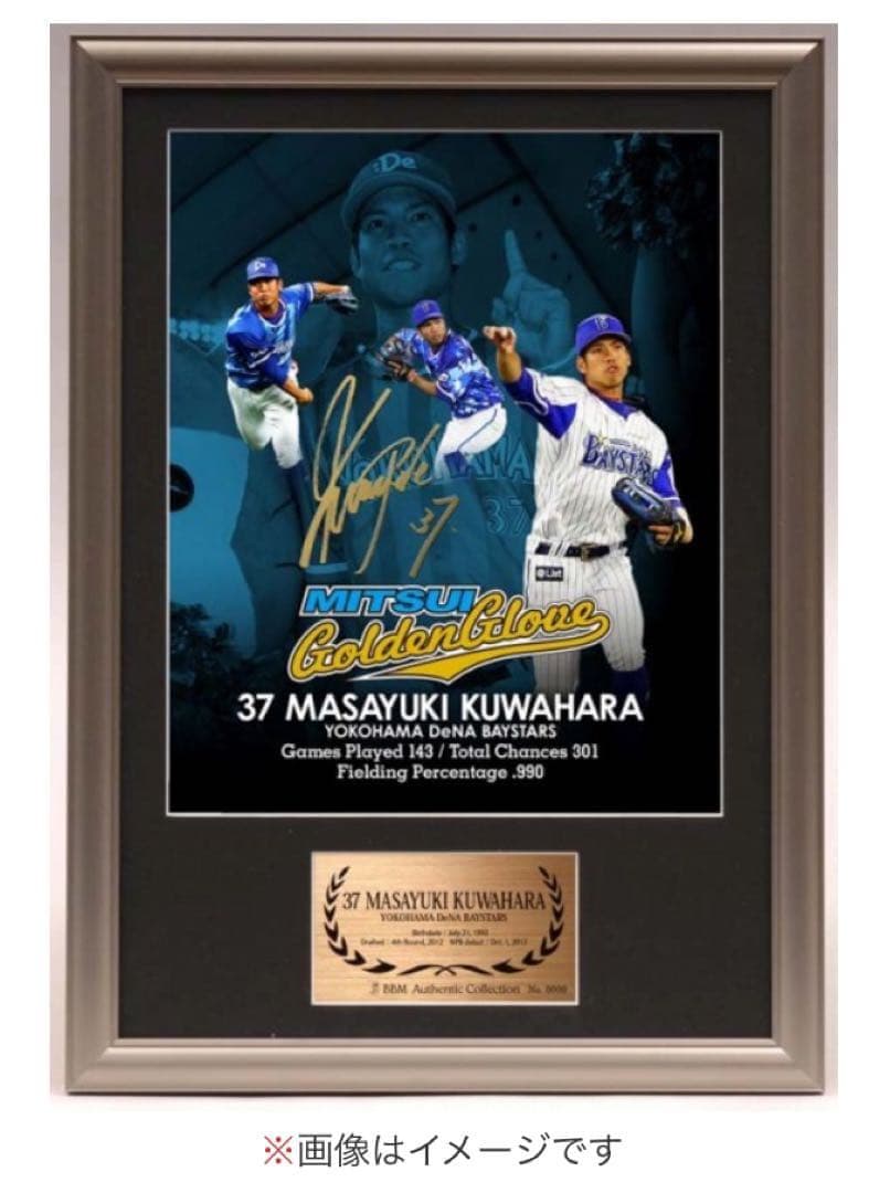 【新品未開封】DeNAベイスターズ 桑原将志選手 GG受賞記念フォトパネル