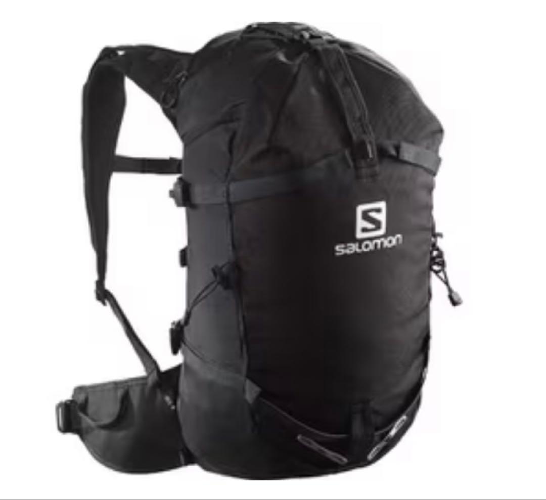 新品SALOMON LC1914700 ナップザック S/M ブラック/ホワイト