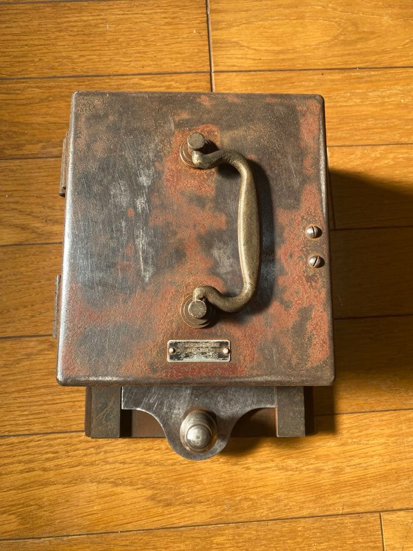 専用出品希少レア国鉄　通票閉塞箱　通票閉塞器鉄製　タブレットなし