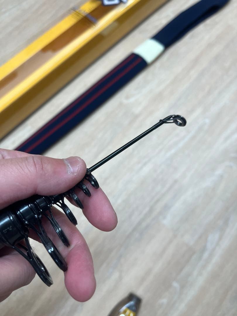 [超美品］がまかつ・がま磯 汐来防 遠投 H480