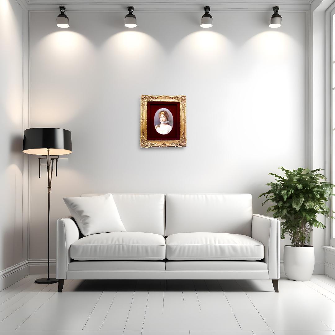 【希少・KPMベルリン 】ルイーゼ王妃 陶板画／額装 アンティーク 投資アート