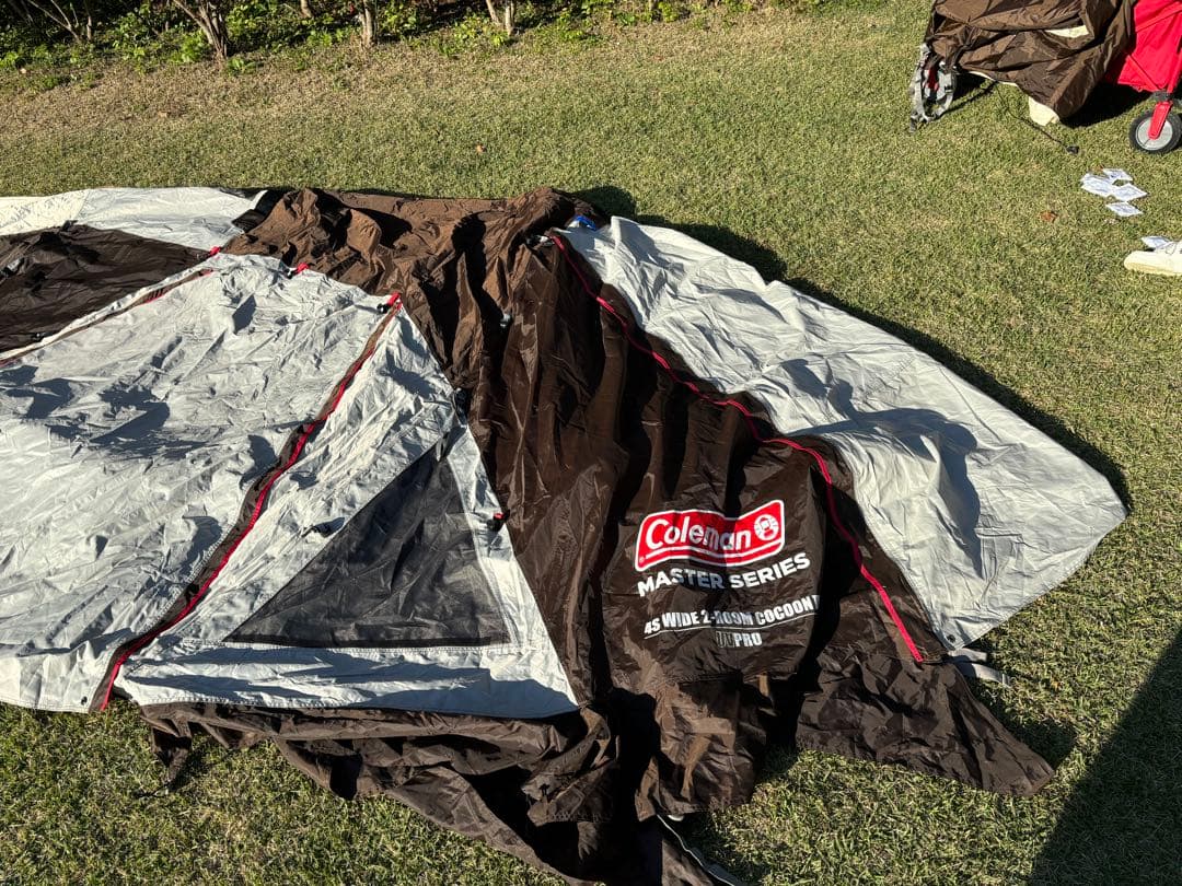 コールマン　4Ｓワイド2ルームコクーン3＋グランドシート※外箱あり