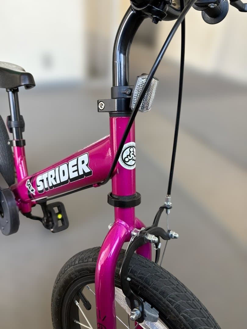 たのメル便【美品】STRIDER14xストライダー フューシャピンク スタンド付