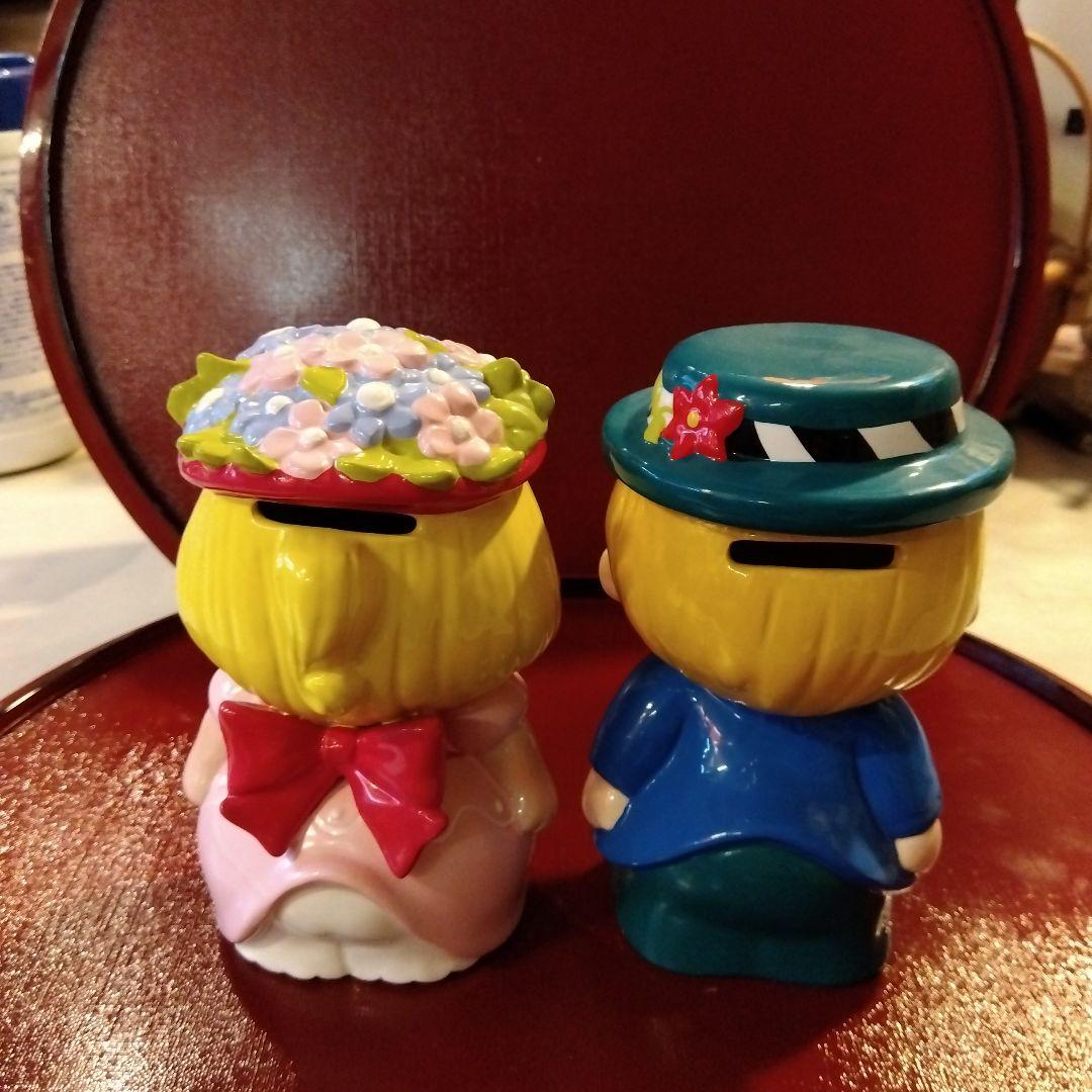 水森亜土　男の子と女の子の貯金箱セット