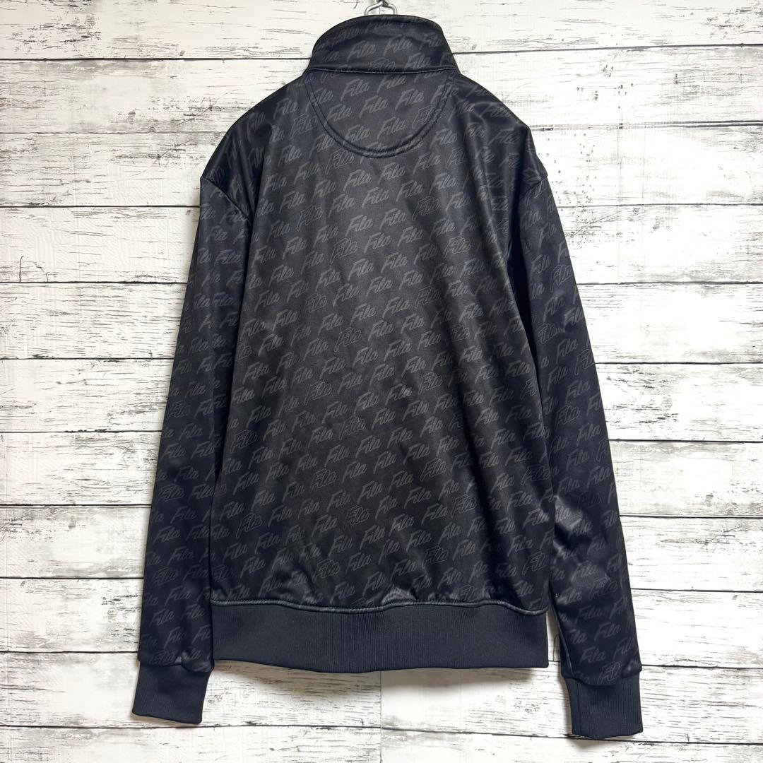 美品　FILA GOLF ウェアー　セットアップ　ブラック　総柄　Mサイズ
