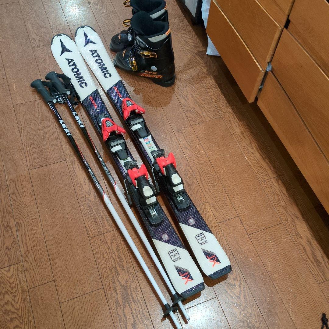 ATOMIC REDSTER 120cmジュニア スキーセット ブーツ付き