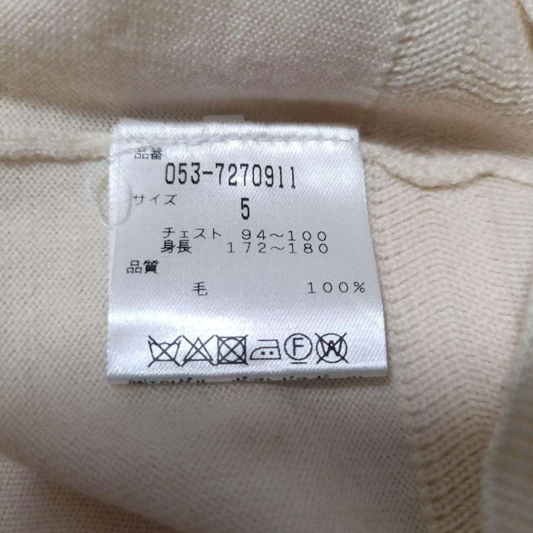 パーリーゲイツ☆メンズ長袖ニット☆サイズ５(Ｌ)