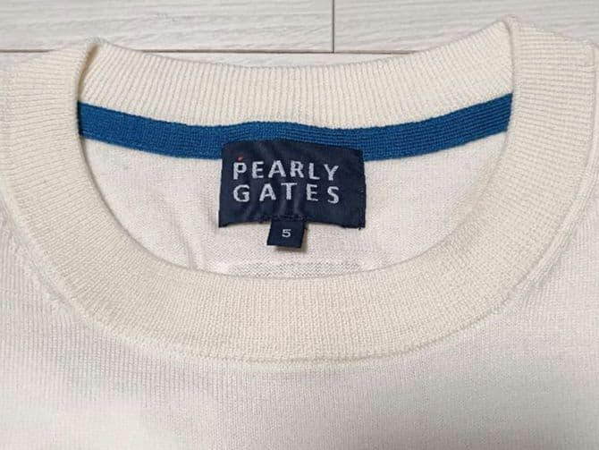 パーリーゲイツ☆メンズ長袖ニット☆サイズ５(Ｌ)