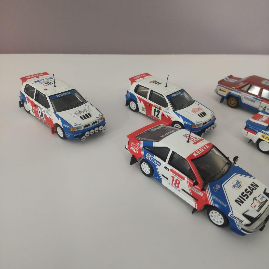 日産　サファリ、シルビア、サニー、DATSAN　ラリーカーコレクション5台セット