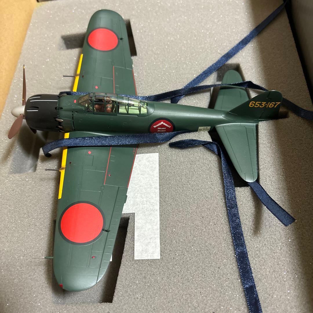 A*5様 タミヤ 148 零戦 52型 完成品　零式艦上戦闘機 五二装甲　戦闘1