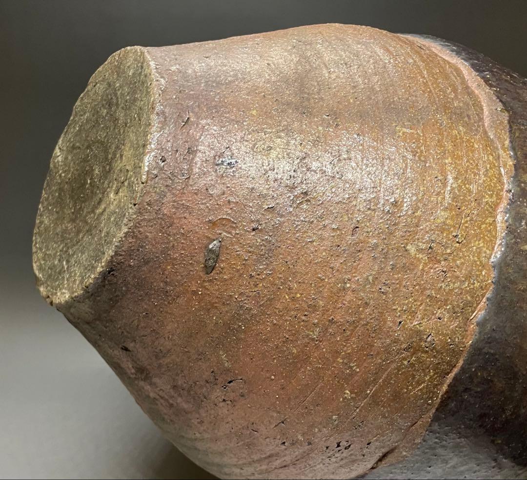 大壺　37cm 　古信楽焼　三耳壺　江戸時代　T.c543