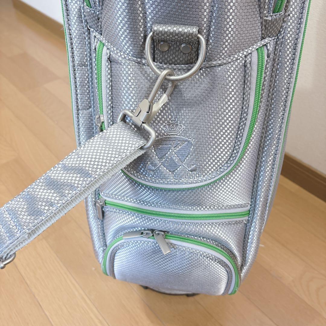 K424 美品！ドクロ 王冠 シルバー キャディバック