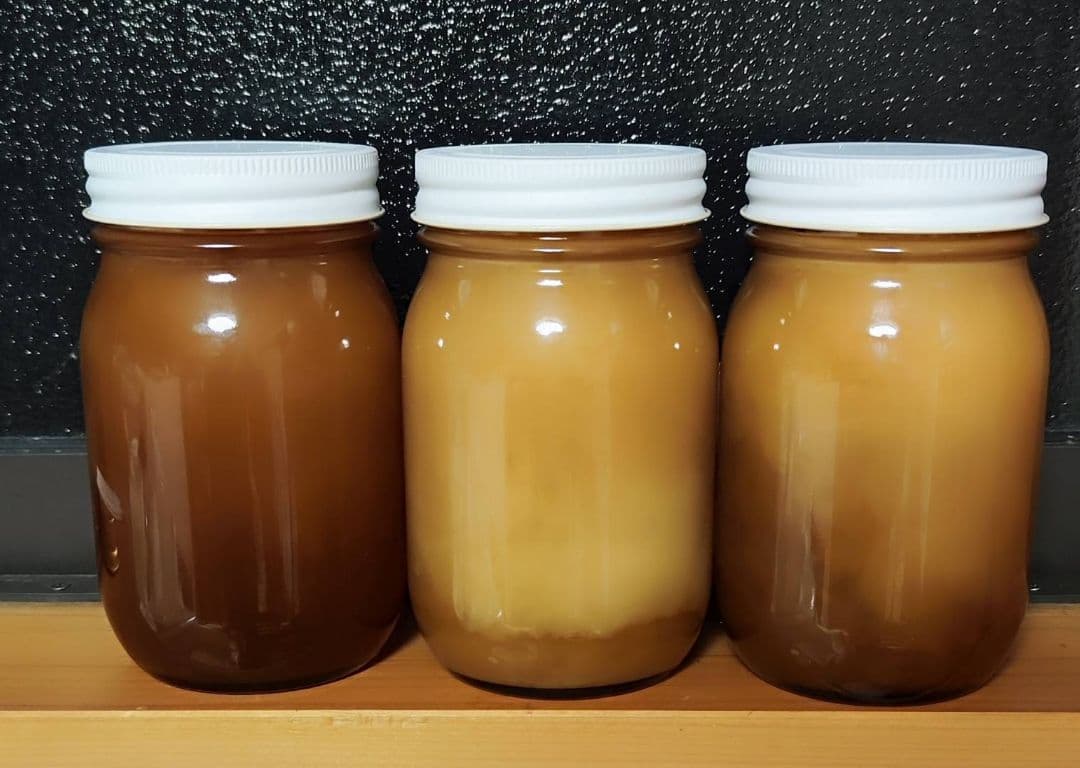 日本蜜蜂　はちみつ　非加熱　京都　京北産　　600g×3