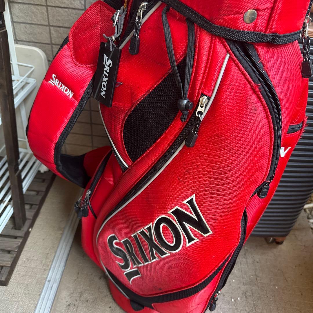 Srixon 赤色 キャディバッグ