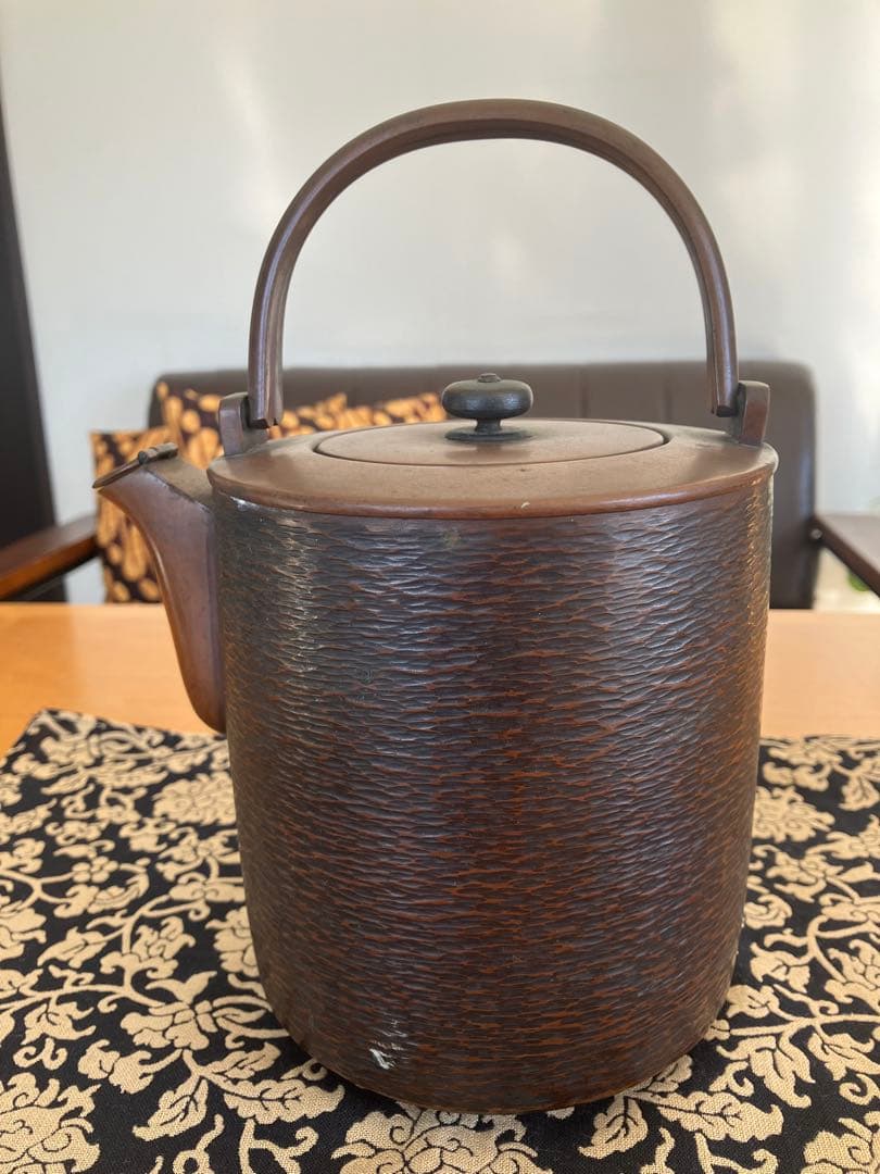 [アンティーク・骨董品] 鋳鉄製 薬缶　ダークブラウン