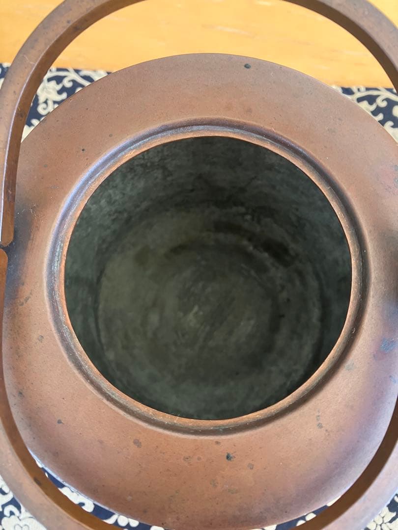 [アンティーク・骨董品] 鋳鉄製 薬缶　ダークブラウン