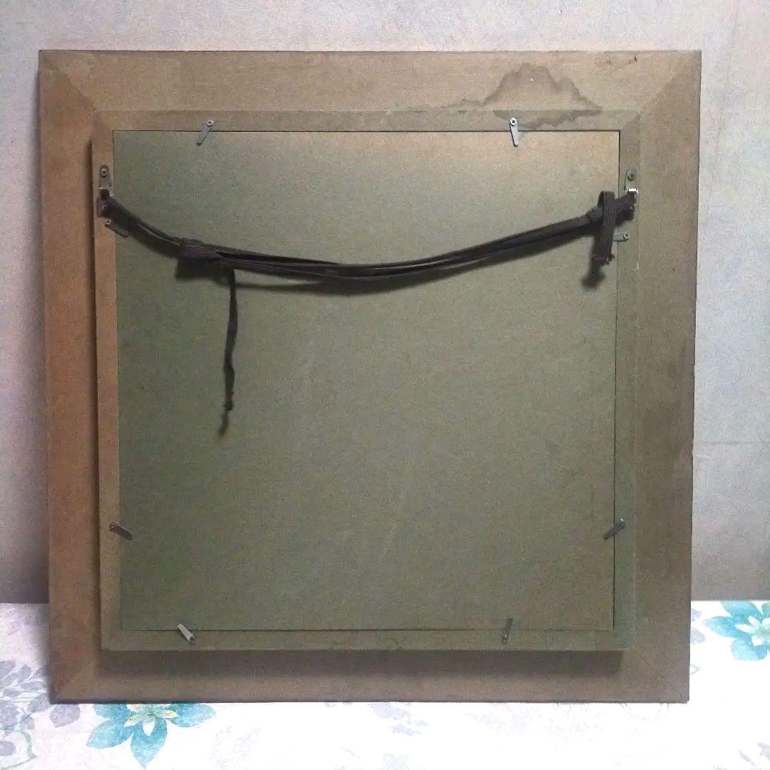 日本画 漆画・七宝？ 木製フレーム