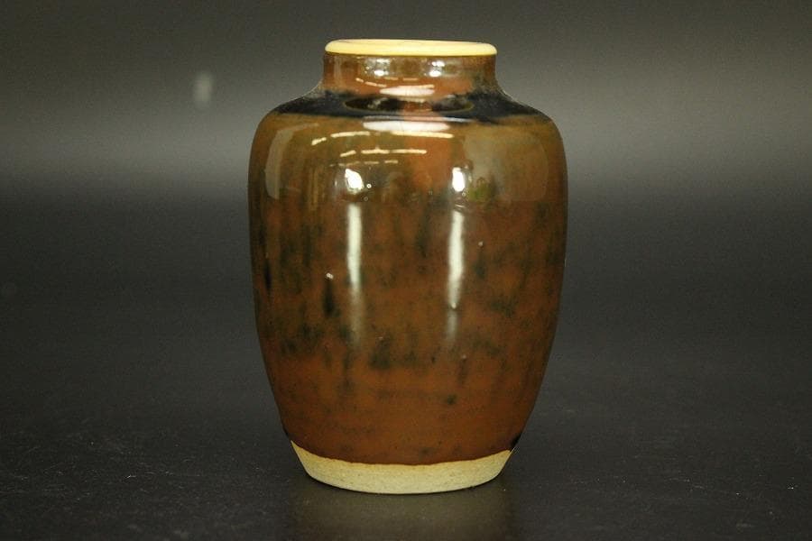 茶道具 瀬戸茶入 良蓋 美品(A777)