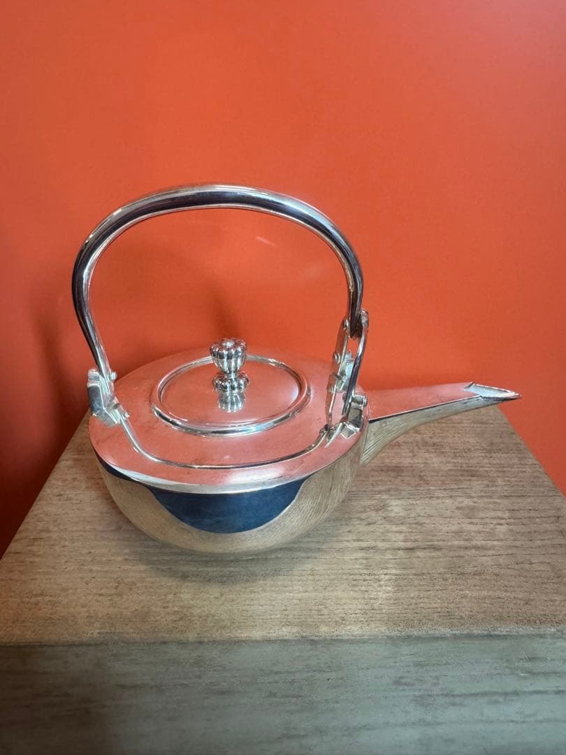 2043 銀製　急須 ティーポット 茶道具 茶器　美品