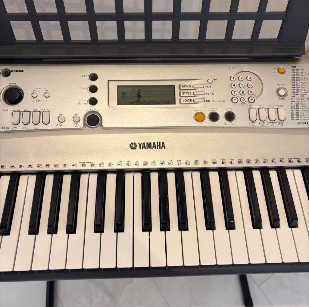 【美品】YAMAHA PSR-E313 キーボード　スタンド・譜面台付き