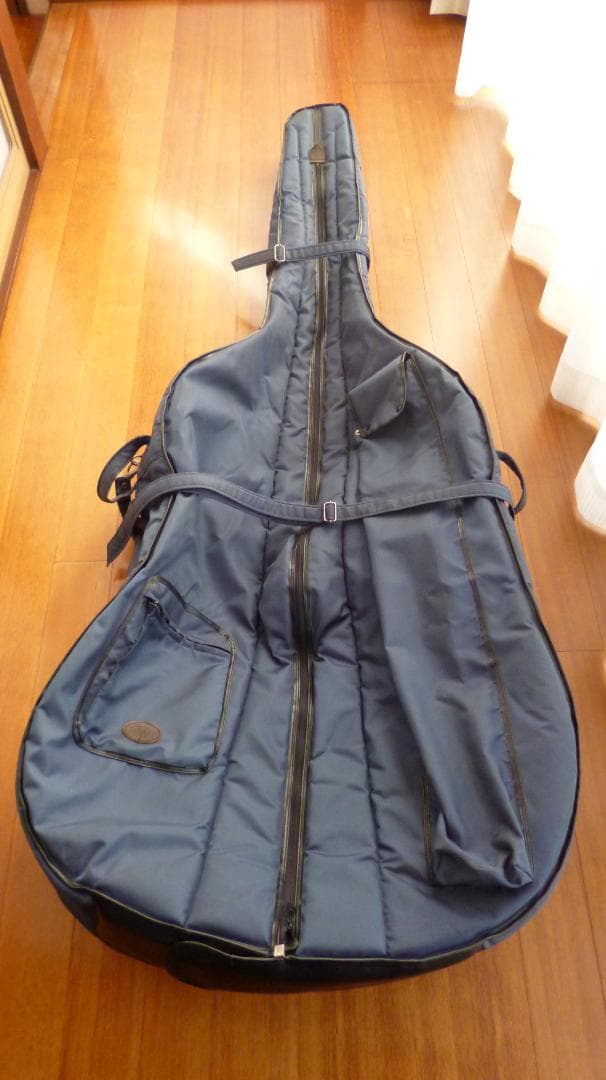 Galax コントラバス用ソフトケース ４弦用 (ネイビー・ジャンク)